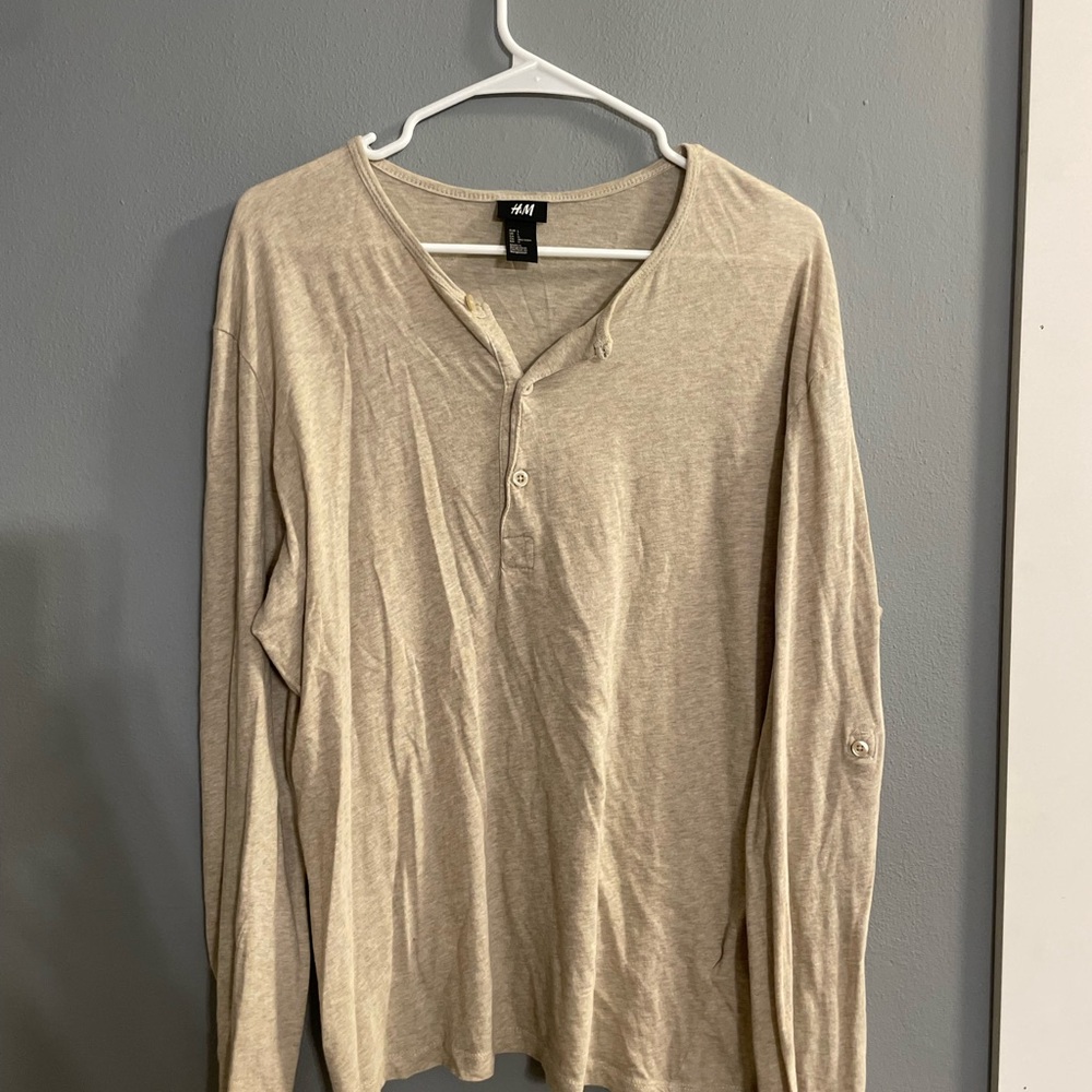H&M Beige Men's Shirt
